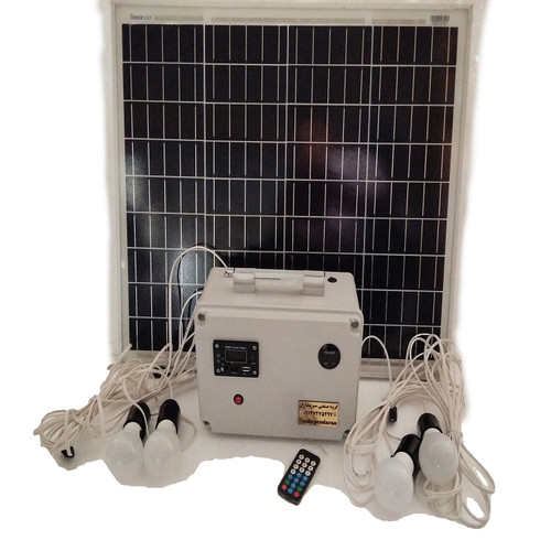 سیستم روشنایی و پاوربانک خورشیدی مدل SLPB-50SPBL ظرفیت ۲۰۰ وات